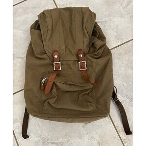 Dry Goods by J Crew Harwick Nylon Leather Utility Green Backpack